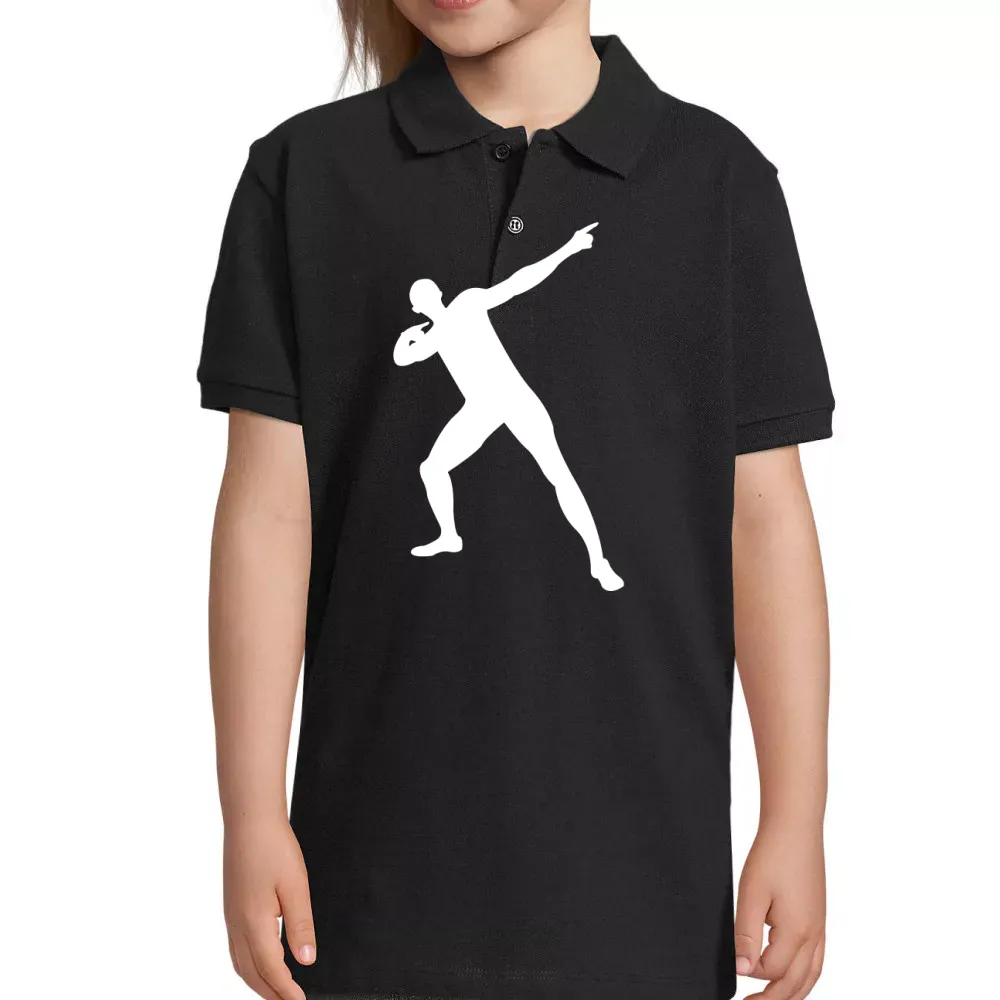 Usain Bolt Pose Kinder Polo